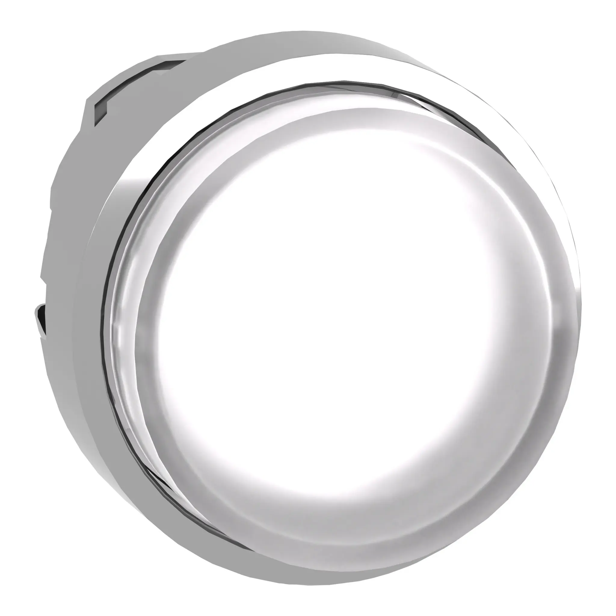 Produktfoto 1 von Schneider Electric Harmony XB4 Drucktastenkopf Ø 22mm, Weiß Rastend Rund Metall, IP67