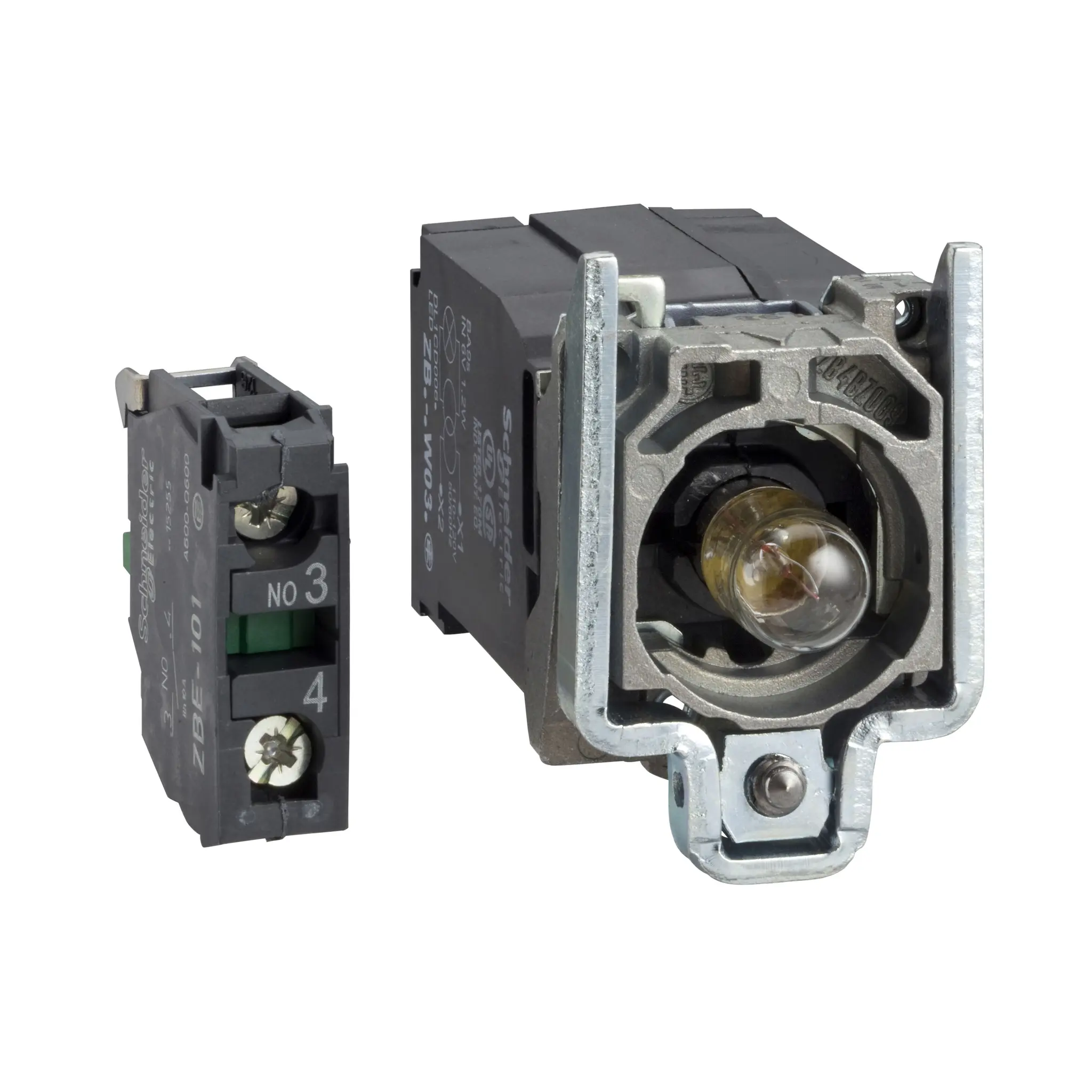 Produktfoto 1 von Schneider Electric Harmony XB4 Drucktastenkopf Ø 22mm, Blau Tastend Rund, IP66