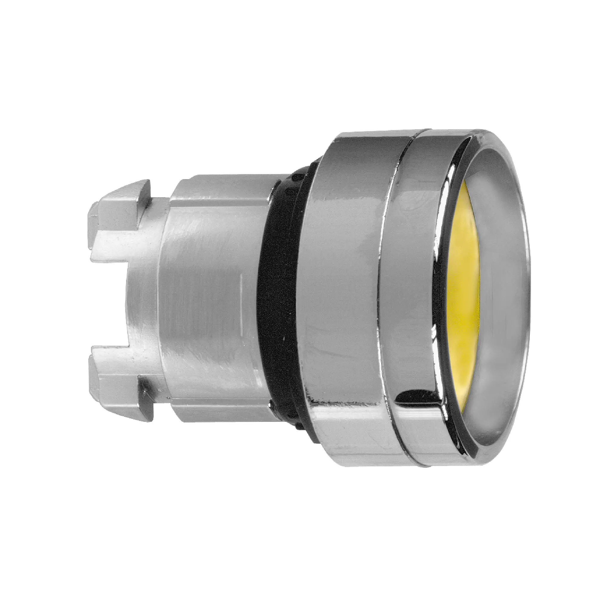 Produktfoto 1 von Schneider Electric Harmony XB4 Drucktastenkopf Ø 22 mm, Gelb Federrückstellung Rund Rechteckig Metall, IP66