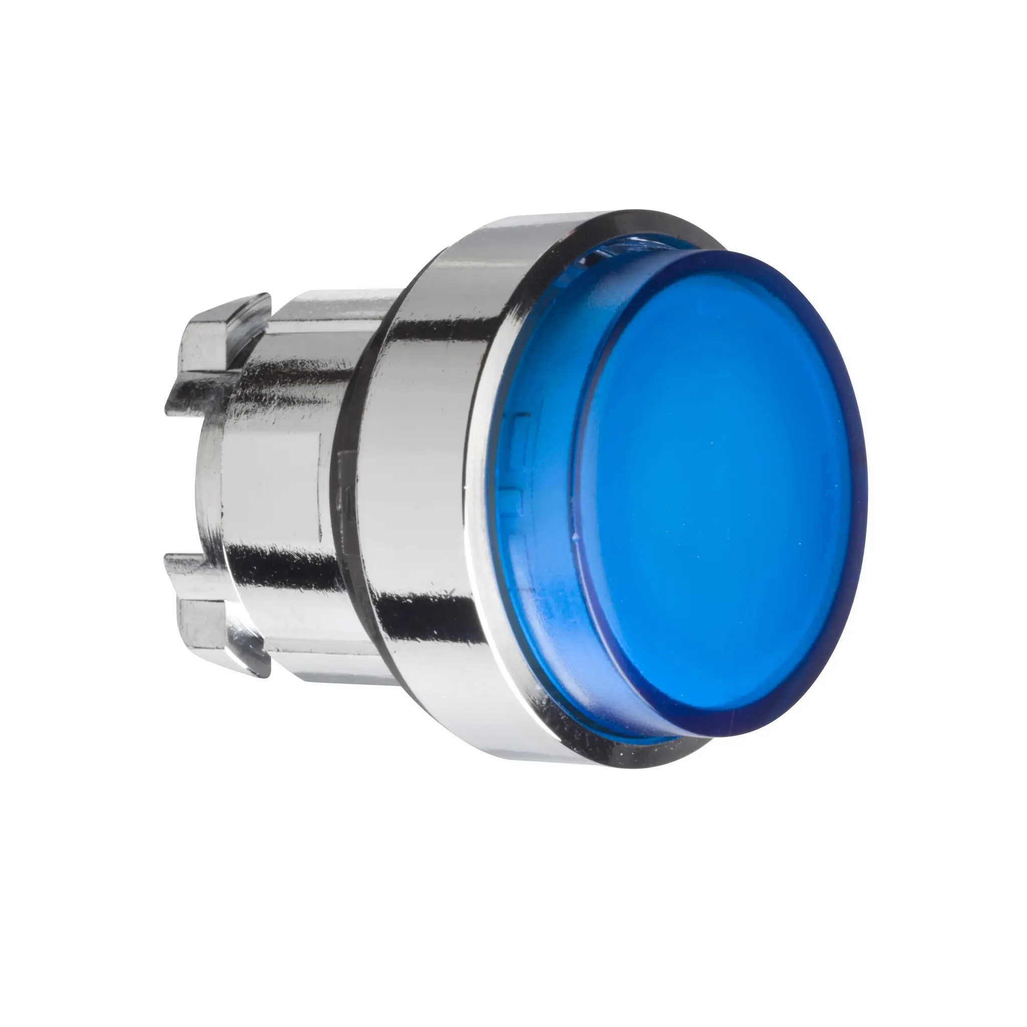 Produktfoto 1 von Schneider Electric Harmony Drucktastenkopf Ø 22 mm, Blau Federrückstellung Rund Rund Metall, IP66