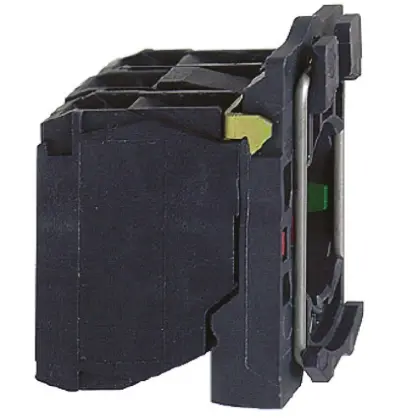 Produktfoto 1 von Schneider Electric Harmony XB5 Kontaktblock mit Fassung Anzeigenblock 2 Schließer 230V ac Schraubanschluss