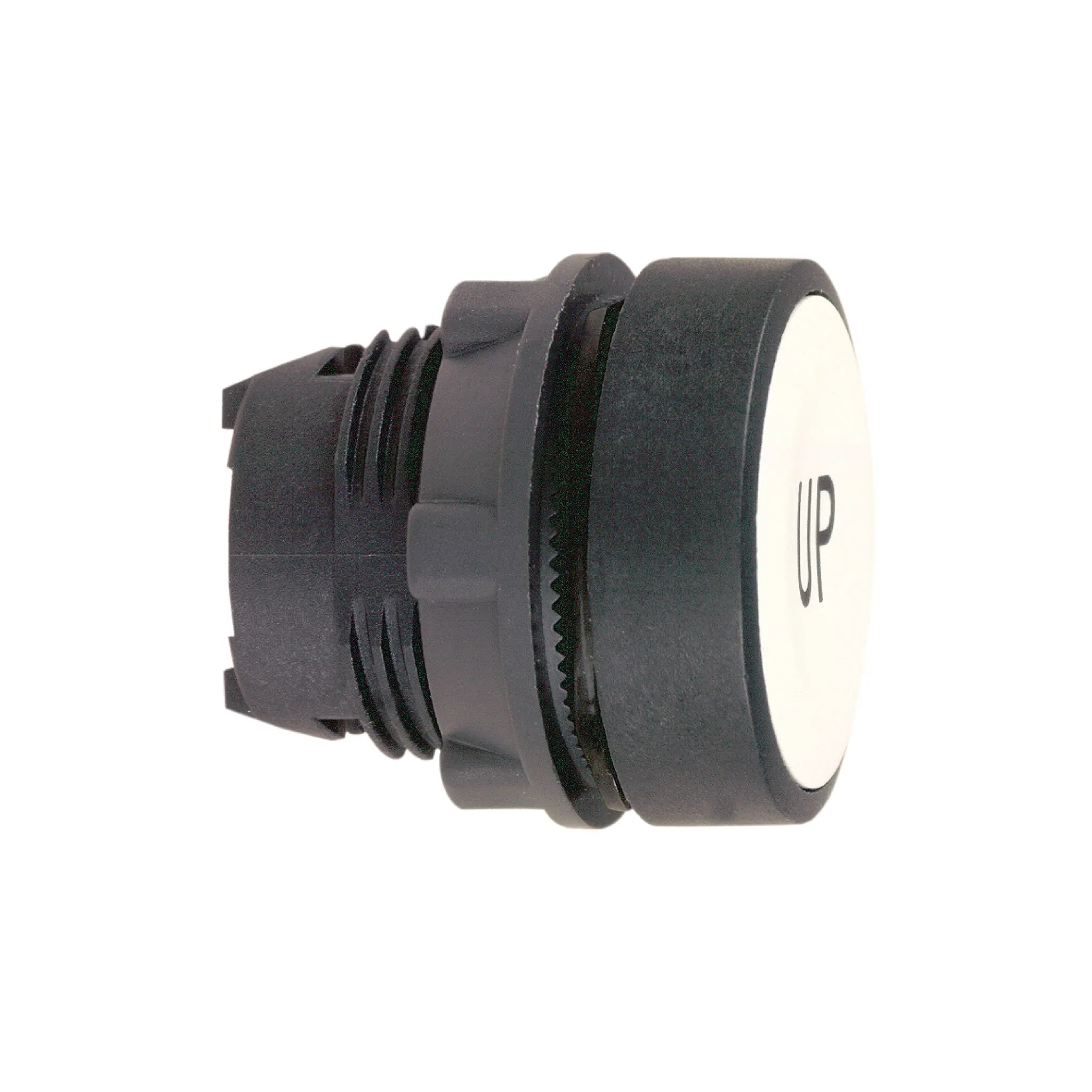Produktfoto 1 von Schneider Electric Harmony XB5 Drucktastenkopf Ø 22 mm, Weiß Federrückstellung Rund Rund Kunststoff, IP66