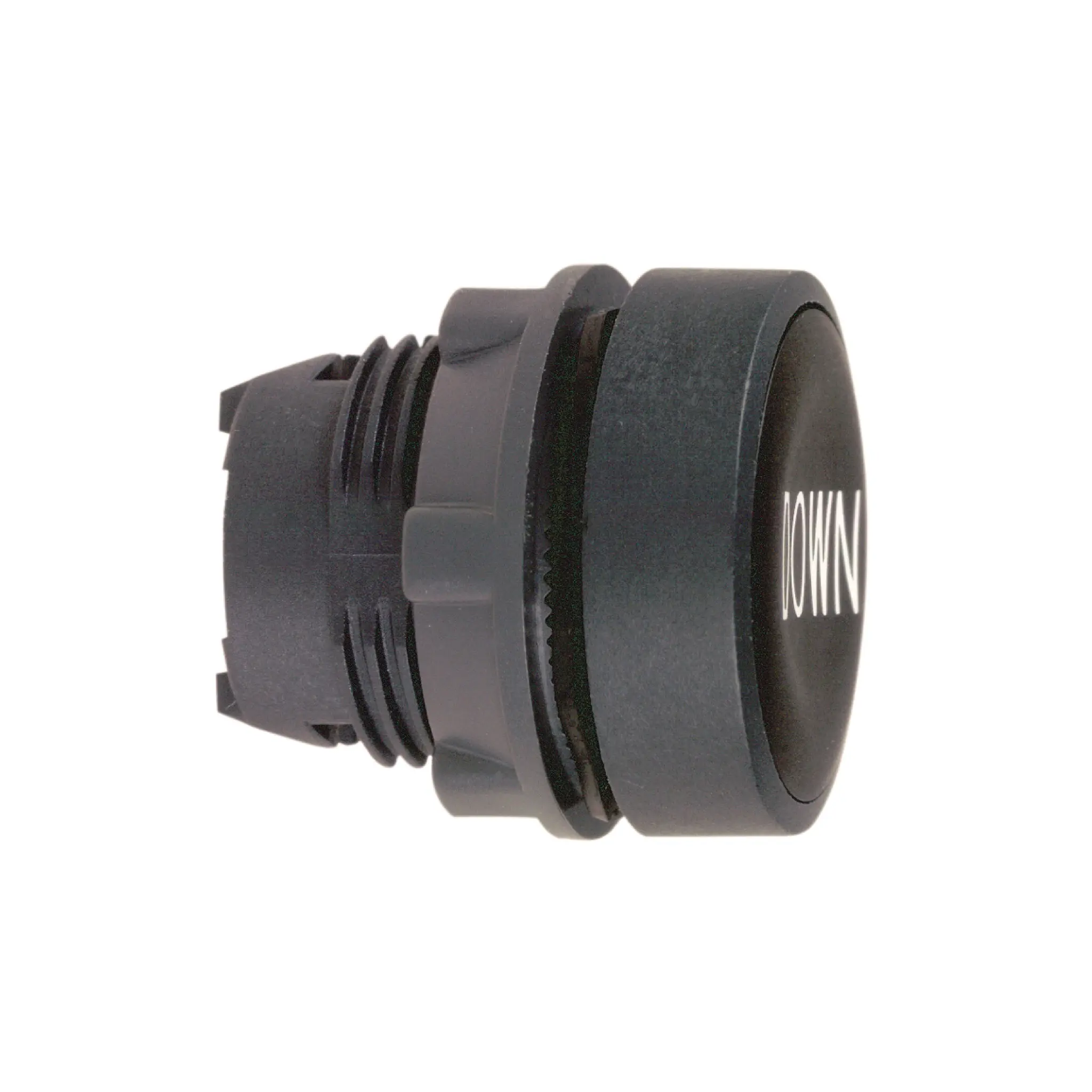 Produktfoto 1 von Schneider Electric Harmony XB5 Drucktastenkopf Ø 22 mm, Schwarz Federrückstellung Rund Rund Kunststoff, IP66
