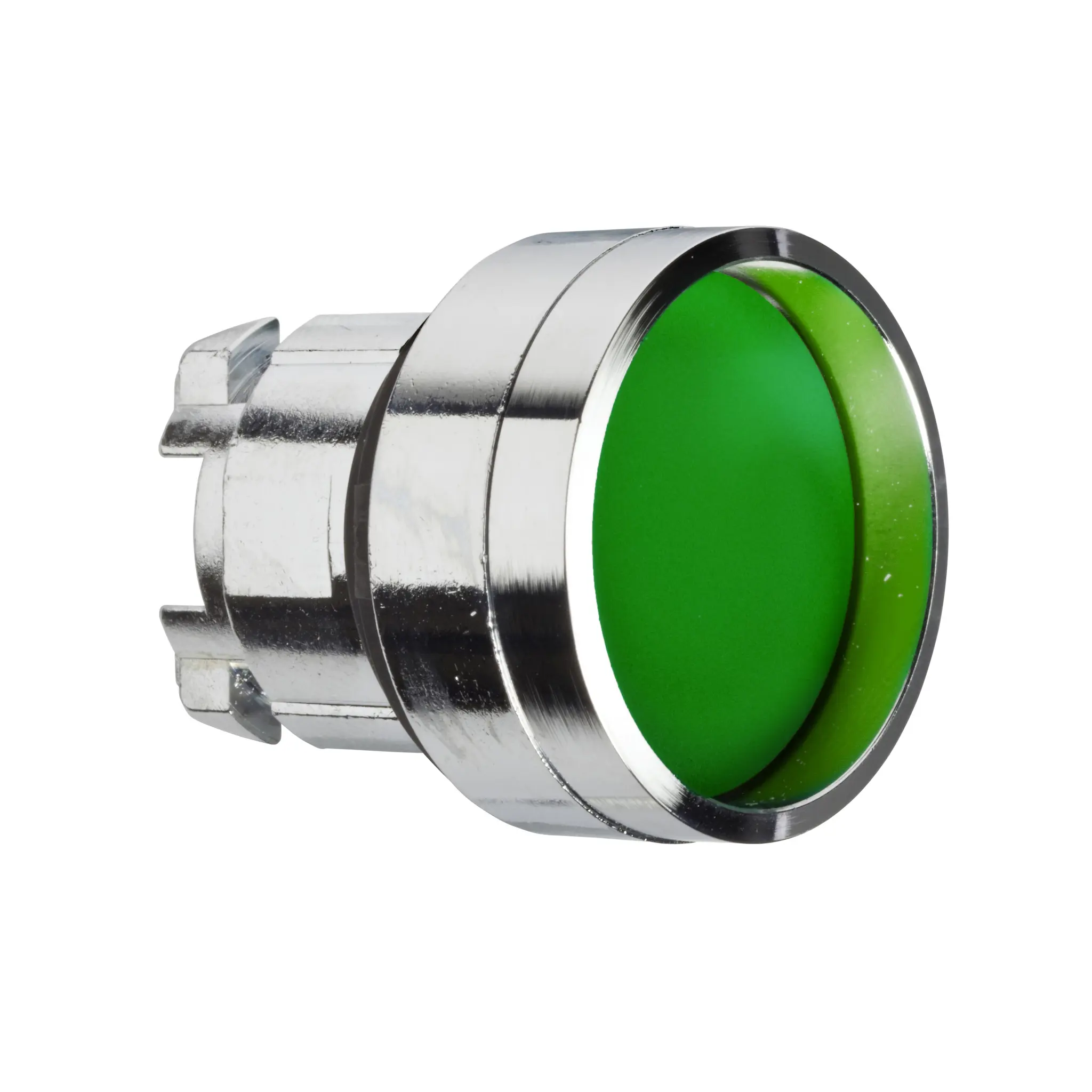 Produktfoto 1 von Schneider Electric Harmony Drucktastenkopf Ø 22 mm, Grün Federrückstellung Rund Rund Metall, IP66