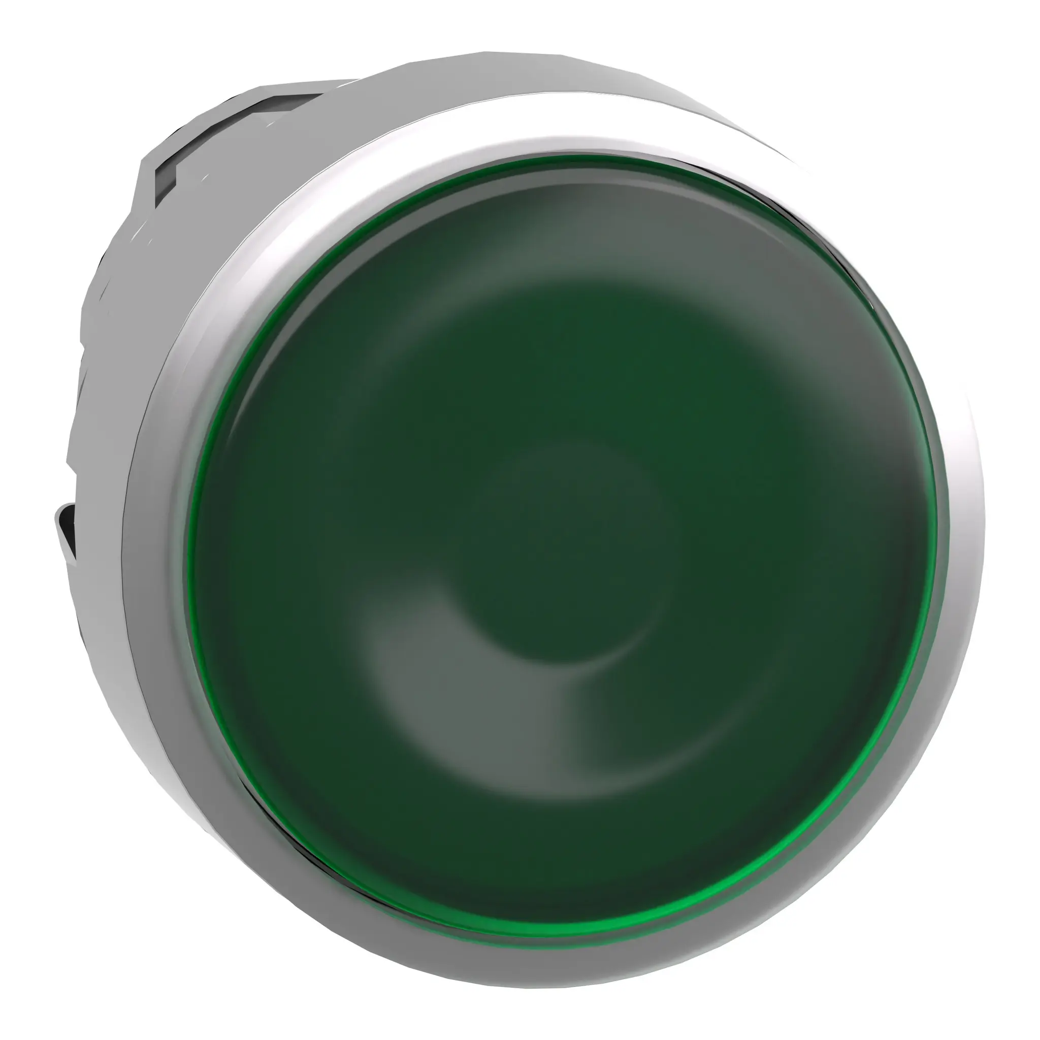 Produktfoto 1 von Schneider Electric Harmony Drucktastenkopf Ø 22 mm, Grün Federrückstellung Rund Rund Metall, IP66