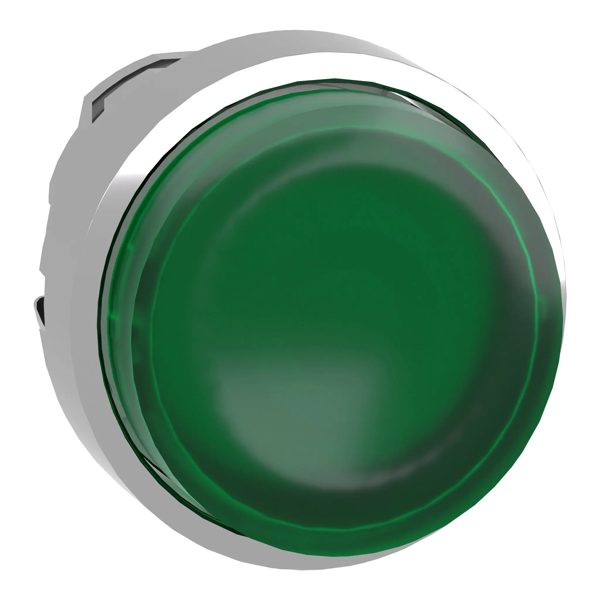 Produktfoto 1 von Schneider Electric Harmony Drucktastenkopf Ø 22 mm, Grün wartungsfrei Rund Rund Metall, IP67