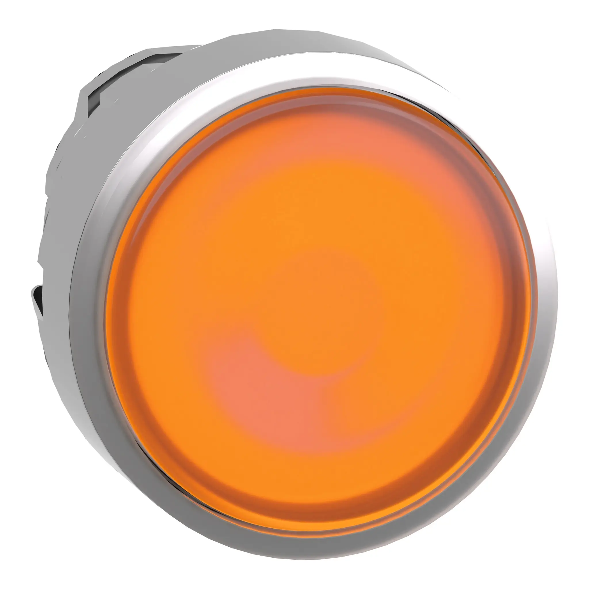 Produktfoto 1 von Schneider Electric Harmony Drucktastenkopf Ø 22 mm, Orange wartungsfrei Rund Rund Metall, IP66