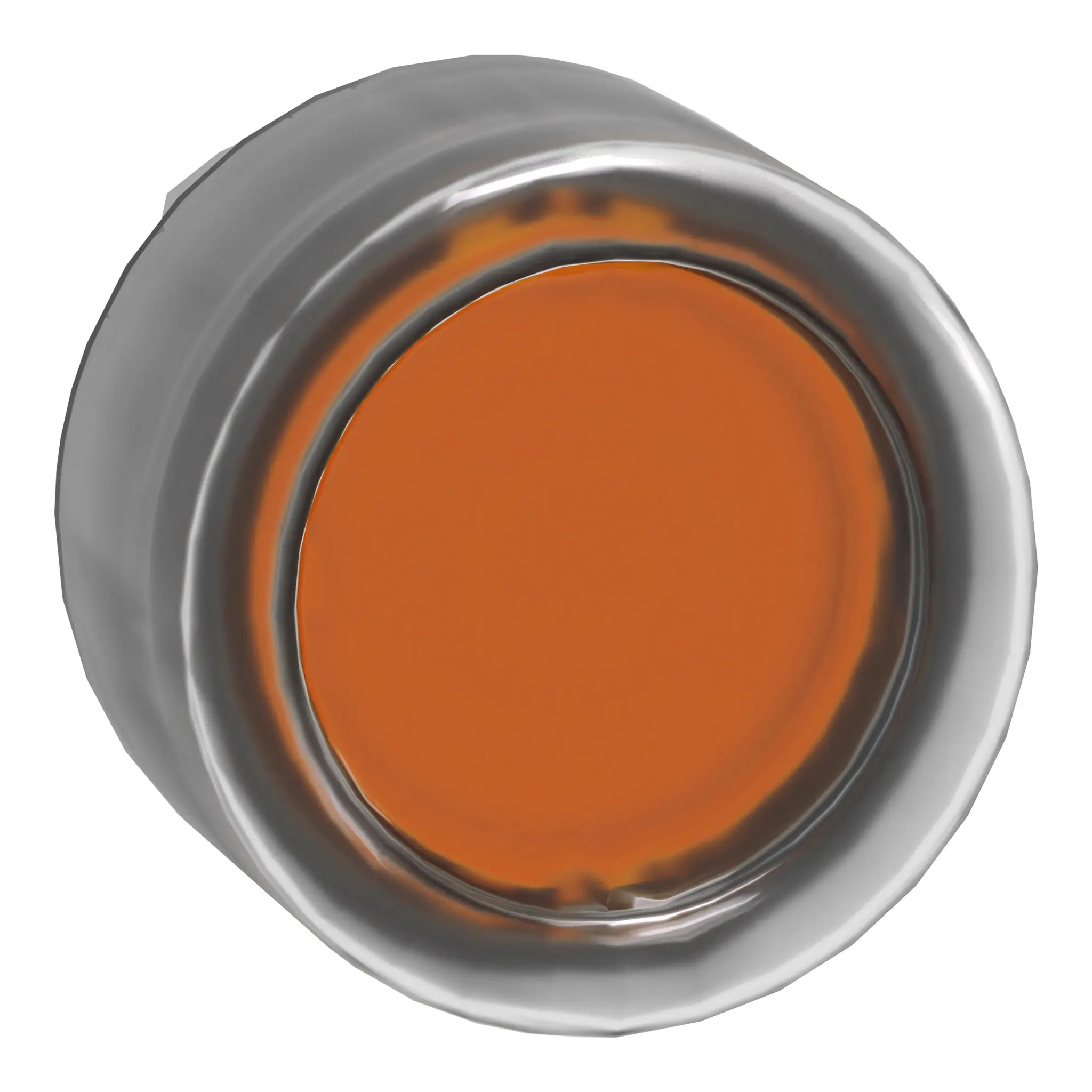 Produktfoto 1 von Schneider Electric Harmony Drucktastenkopf Ø 22 mm, Orange Federrückstellung Rund Rund Metall, IP66