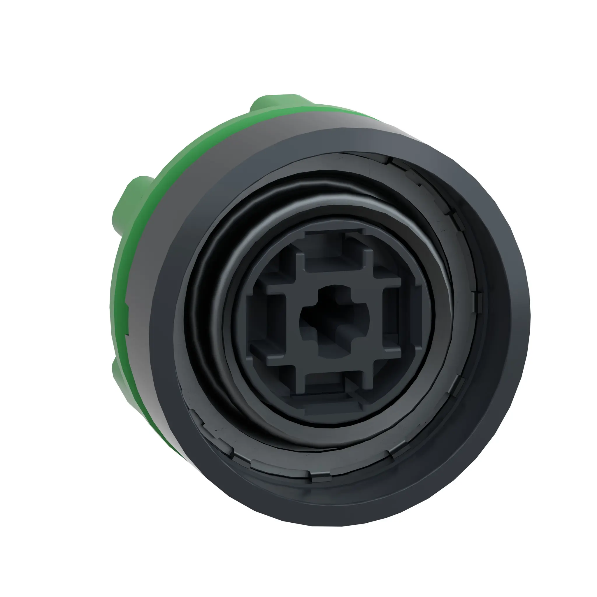 Produktfoto 1 von Schneider Electric Harmony Drucktastenkopf Ø 22 mm, Grau Federrückstellung Rund Rund Kunststoff, IP66