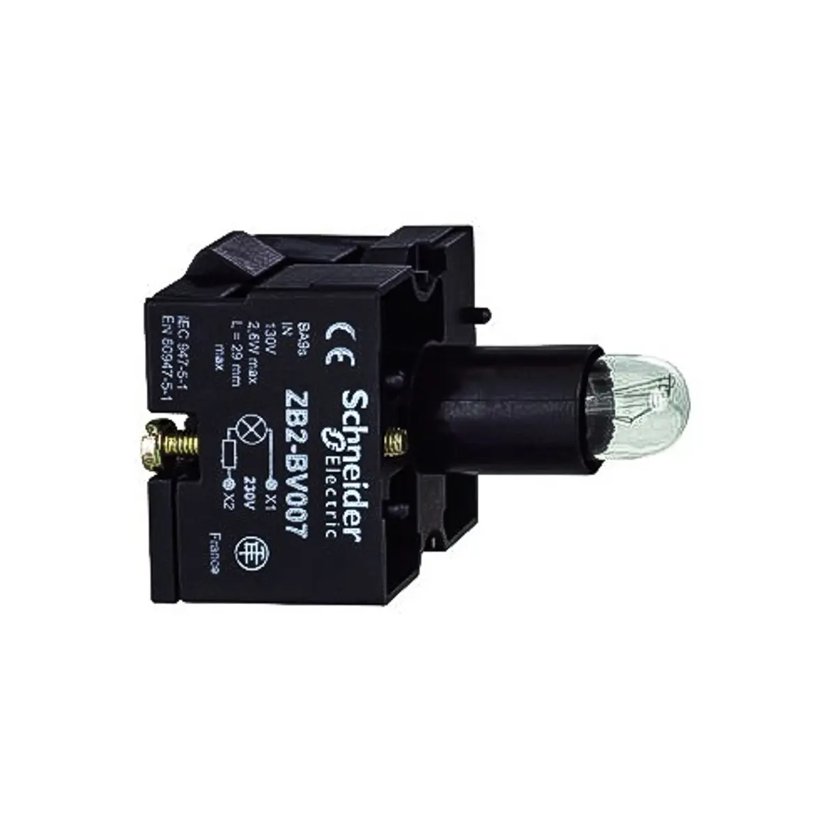 Produktfoto 1 von Schneider Electric XB2 Lichtblock Anzeigenblock