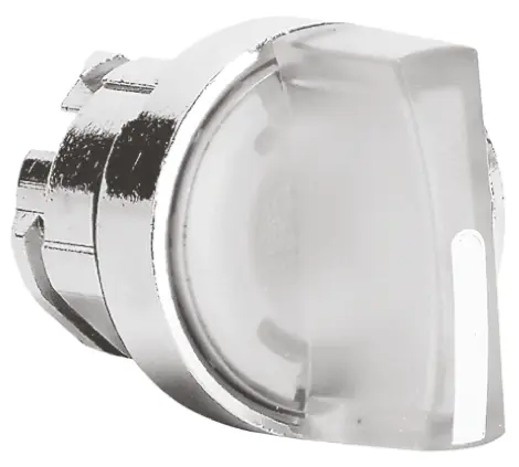 Schneider Electric Harmony XB4 Wählschalterkopf Beleuchtet Weiß 3-Positionen 22mm Standardgriff Federrückstellung von
