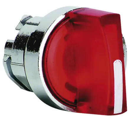 Produktfoto 1 von Schneider Electric Harmony Wählschalterkopf Beleuchtet 2-Positionen 22 mm Rot Federrückstellung