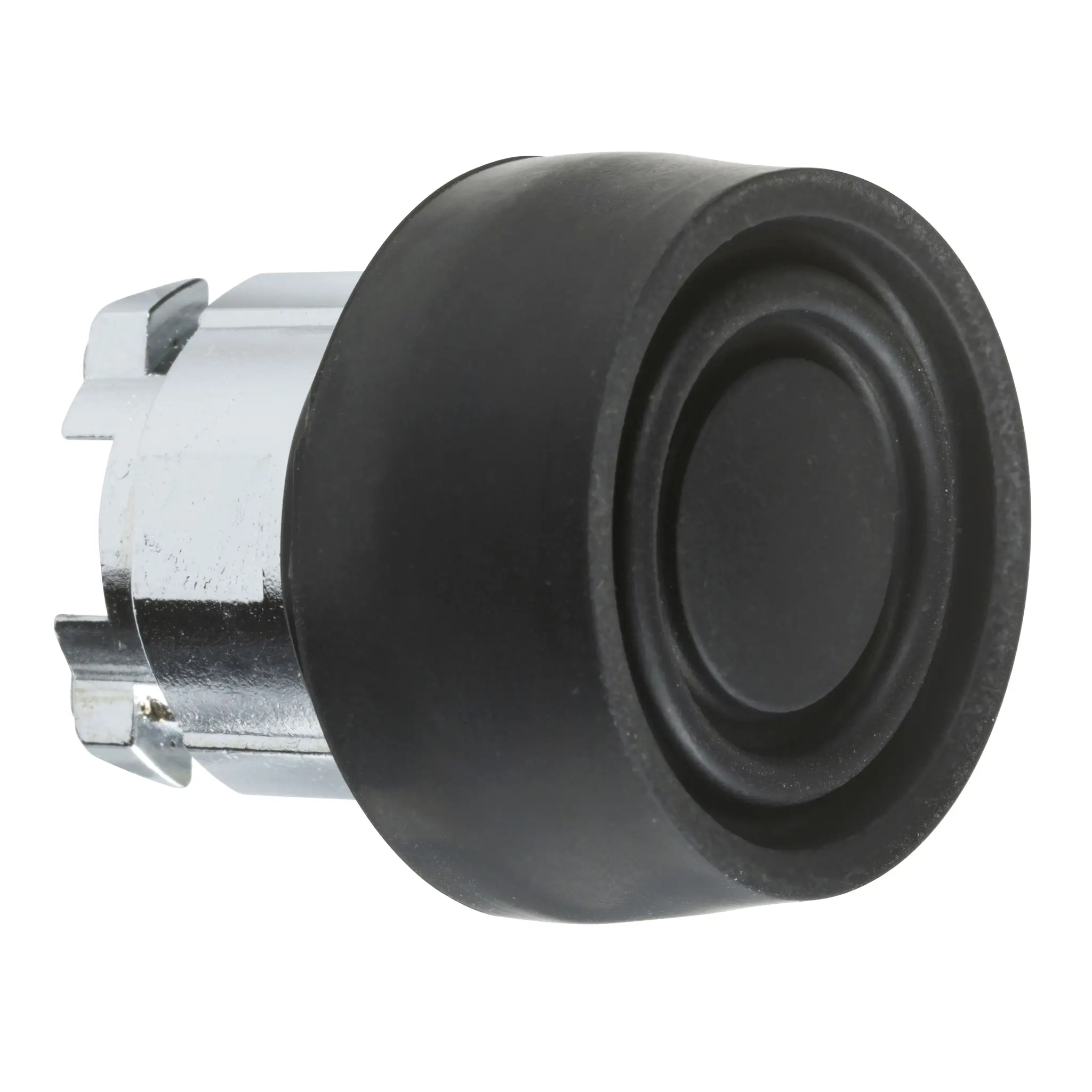 Produktfoto 1 von Schneider Electric Harmony Drucktastenkopf Ø 22 mm, Schwarz Federrückstellung Rund Rund Metall, IP66