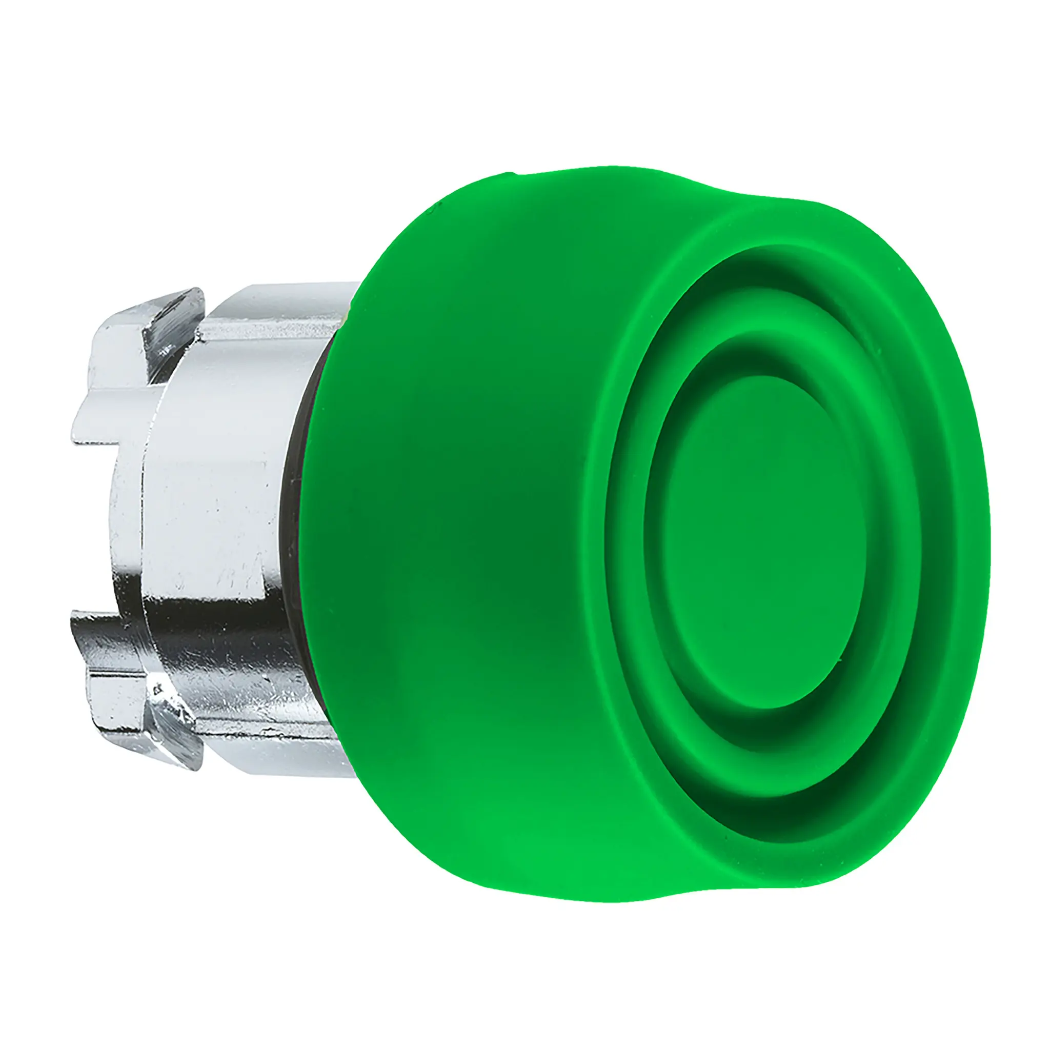 Produktfoto 1 von Schneider Electric Harmony Drucktastenkopf Ø 22 mm, Grün Federrückstellung Rund Rund Metall, IP66