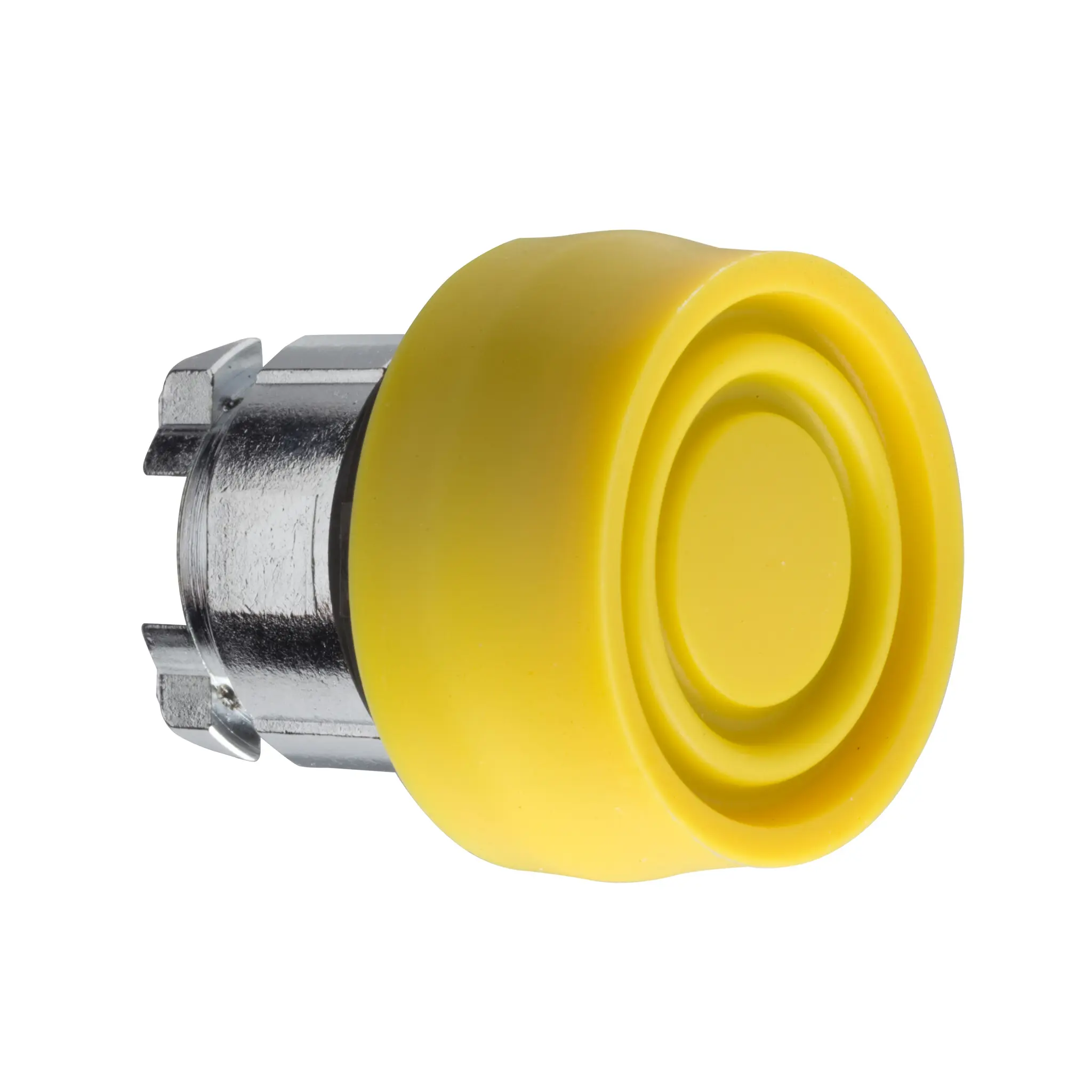 Produktfoto 1 von Schneider Electric Harmony Drucktastenkopf Ø 22 mm, Gelb Federrückstellung Rund Rund Metall, IP66