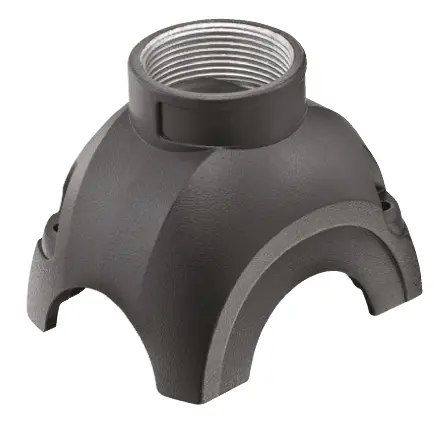 Produktfoto 1 von HARTING 1112 Kappe für robusten Stromversorgungsstecker Drucktaster Haube, IP40, IP65