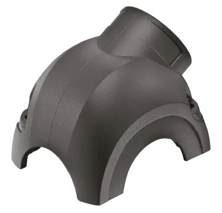 Produktfoto 1 von HARTING 1112 Kappe für robusten Stromversorgungsstecker Drucktaster Haube, IP40, IP65