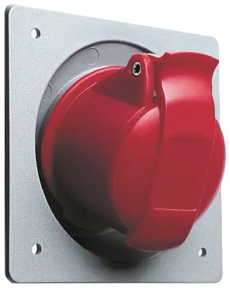 Produktfoto 1 von Amphenol Industrial Easy & Safe Leistungssteckverbinder Rot, 415V 3P+N+PE / 32A, Panel IP44