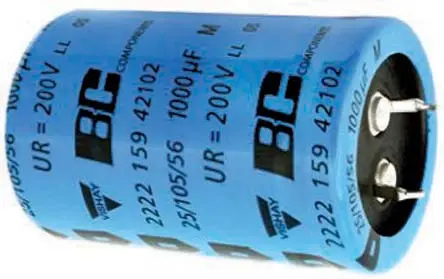 Produktfoto 1 von Vishay 159 PUL-SI Snap-In Aluminium-Elektrolyt Kondensator 1000μF -10 to +30% / 315V dc, Ø 35mm, bis 105°C
