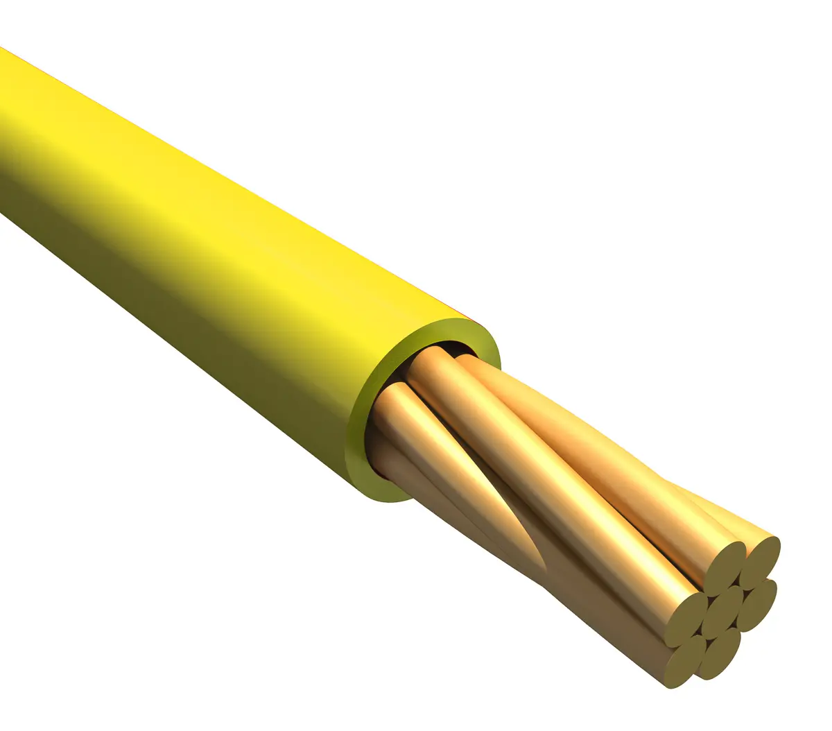 Produktfoto 1 von Alpha Wire Ecogen Ecowire Plus Schaltdraht 0.13 mm², 26 AWG 30 m Gelb Ø 0.89 mm 7 Litzen Modifizierter
