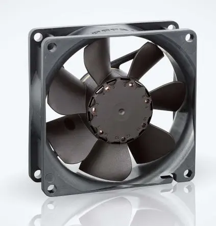 Produktfoto 1 von ebm-papst 8400 N Axiallüfter, Hülse, 12V dc / 3 W 280 mA, 3600 U/min, 78 m³/h IP20 80 mm 80mm 25 mm