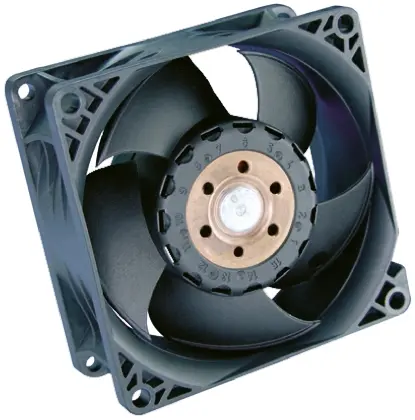 Produktfoto 1 von ebm-papst 8200 J DC-Axiallüfter, Kugellager, 12 V dc / 39W, 80 x 80 x 38mm, 14000U/min, 222.7m³/h