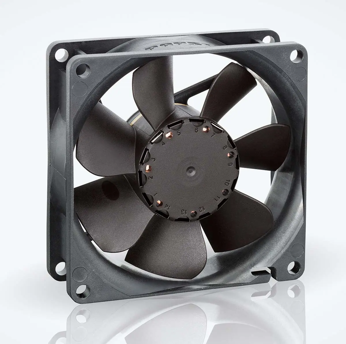 Produktfoto 1 von ebm-papst 8400 N Axiallüfter, Kugel, 24V dc / 2.6 W 136 mA, 3600 U/min, 79 m³/h IP20 80 mm 80mm 25 mm