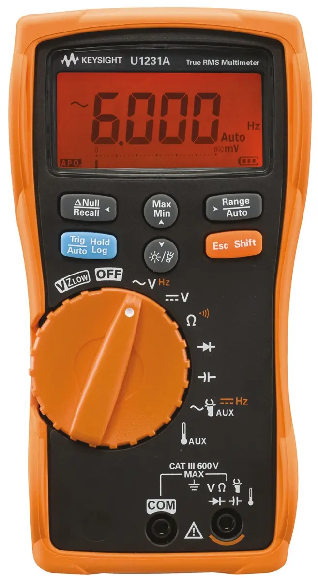 Produktfoto 1 von Keysight Technologies U1231A Tragbar Digital Multimeter Echteffektivwert, CAT III