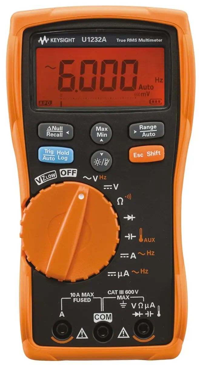 Produktfoto 1 von Keysight Technologies U1232A Tragbar Digital Multimeter Echteffektivwert, CAT III