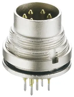 Lumberg 317 M16 DIN-Stecker Gerade 3-polig, DIN EN 60529, 250 V ac 5A IP68 Wandmontage, Mit Gewinde Stecker