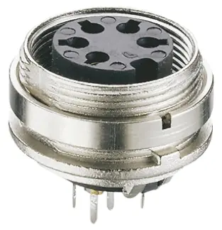 Lumberg KGR M16 DIN-Buchse Gerade 7-polig, DIN EN 60529, 250 V ac 5A IP40 Frontplattenmontage, Buchse Buchse