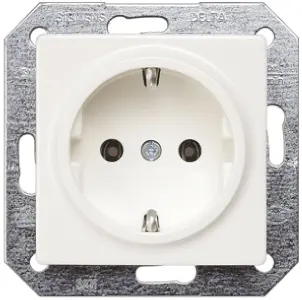 Produktfoto 1 von Siemens DELTA Steckdose Typ F 1-fach Innen Kunststoff Weiß / 16A