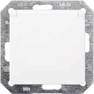 Produktfoto 1 von Siemens DELTA Steckdose Typ F 1-fach Innen Kunststoff Weiß / 16A
