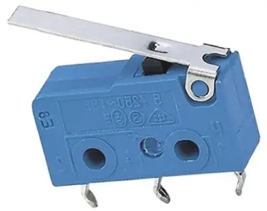 Marquardt Mikroschalter Scharnierhebel-Betätiger PCB, 5 A @ 250 V ac, 1-poliger Wechsler IP00, IP40 0,5 N -40°C - +100°C