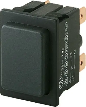 Marquardt Druckschalter Tastend Panel Ø 22.2 x 30.4 mm, 2-poliger Umschalter / 12A 250 V ac, IP40
