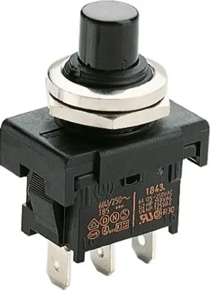 Produktfoto 1 von Marquardt Druckschalter Tastend Panel, 1-poliger Umschalter / 6A 250 V ac, IP40