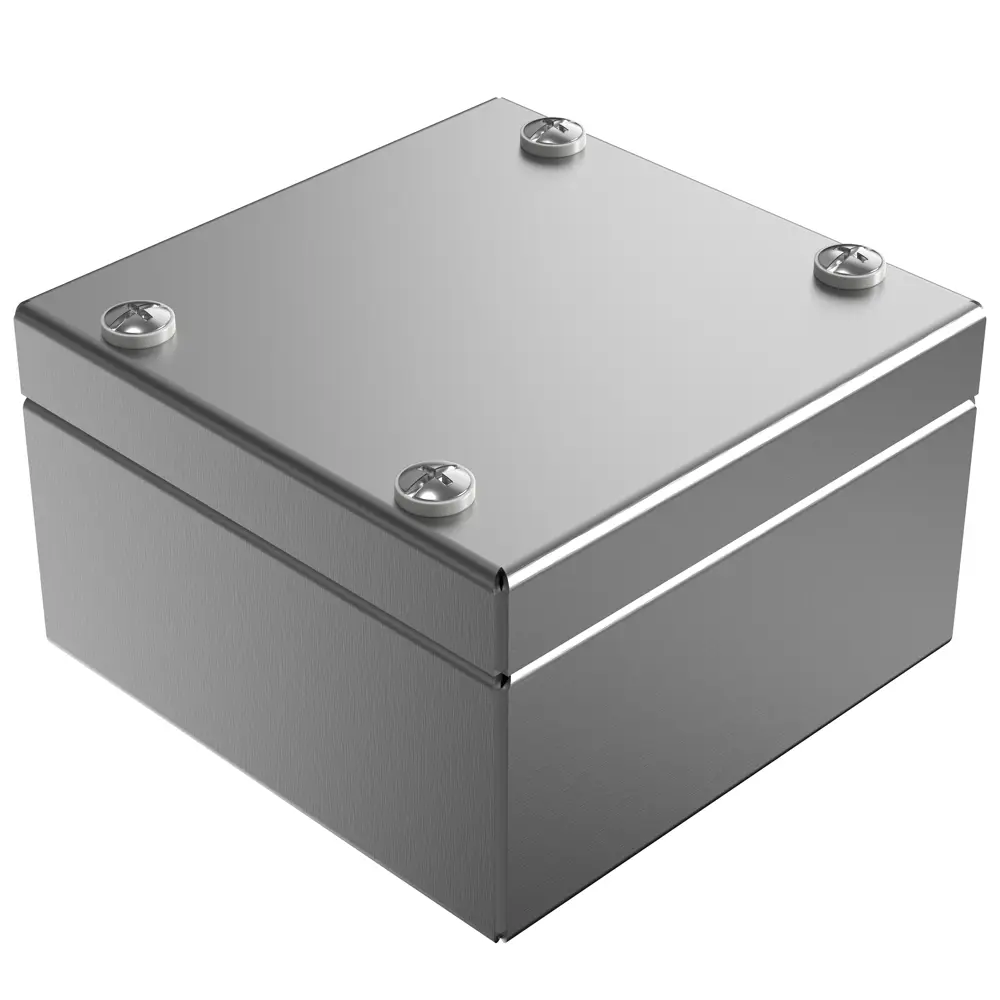 Produktfoto 1 von Rose Stainless Steel Enclosures Edelstahl Wandgehäuse IP66, HxBxT 100 mm x 100 mm x 61mm