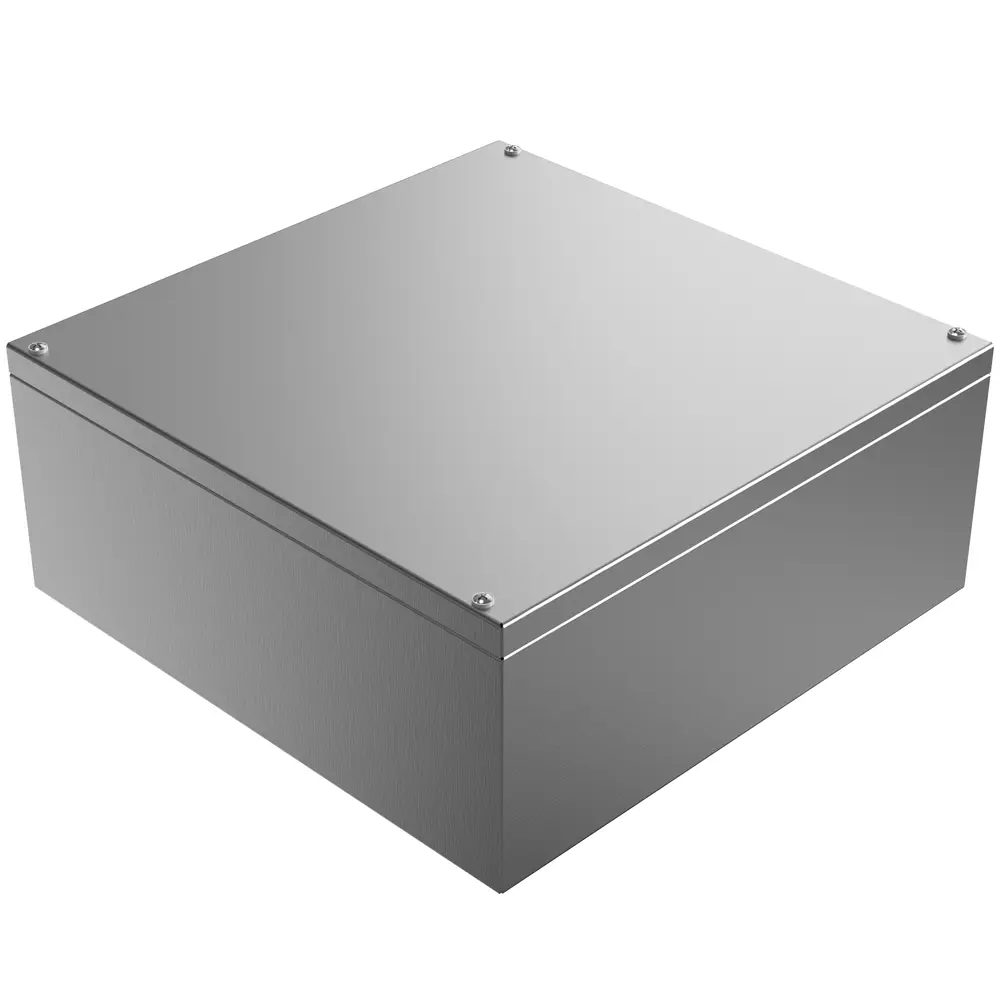 Produktfoto 1 von Rose Stainless Steel Enclosures Edelstahl Wandgehäuse IP66, HxBxT 380 mm x 380 mm x 161mm