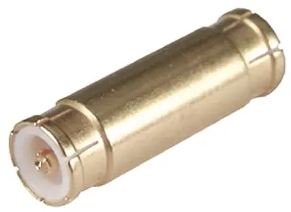 Produktfoto 1 von Huber+Suhner HF Adapter, 50 Ω, Gerade, 12.4 GHz Stecker Stecker, Koaxial Nennspannung