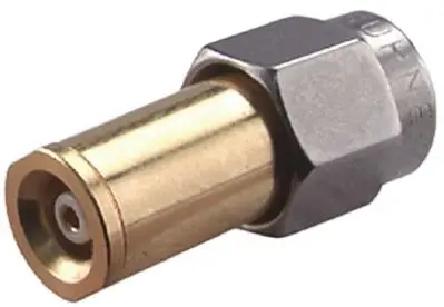 Produktfoto 1 von Huber+Suhner HF Adapter, 50 Ω, Gerade, 6GHz Stecker Buchse, Koaxial Nennspannung