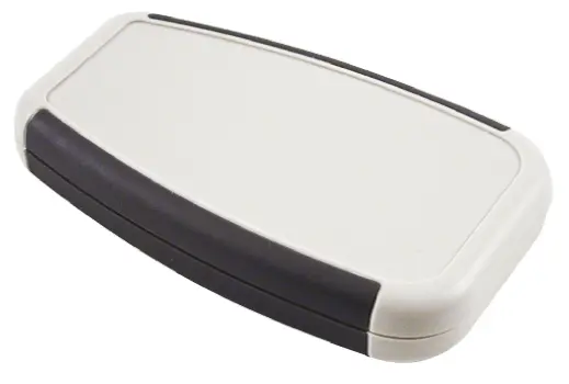 Produktfoto 1 von Hammond Serie 1553 Tragbares Gehäuse, ABS, 61.1 mm, 100 mm, H. 17 mm, Grau, IP54