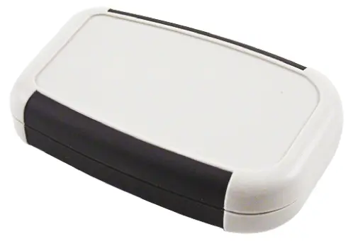 Produktfoto 1 von Hammond Serie 1553 Tragbares Gehäuse, ABS, 50.1 mm, 75 mm, H. 17 mm, Grau, IP54