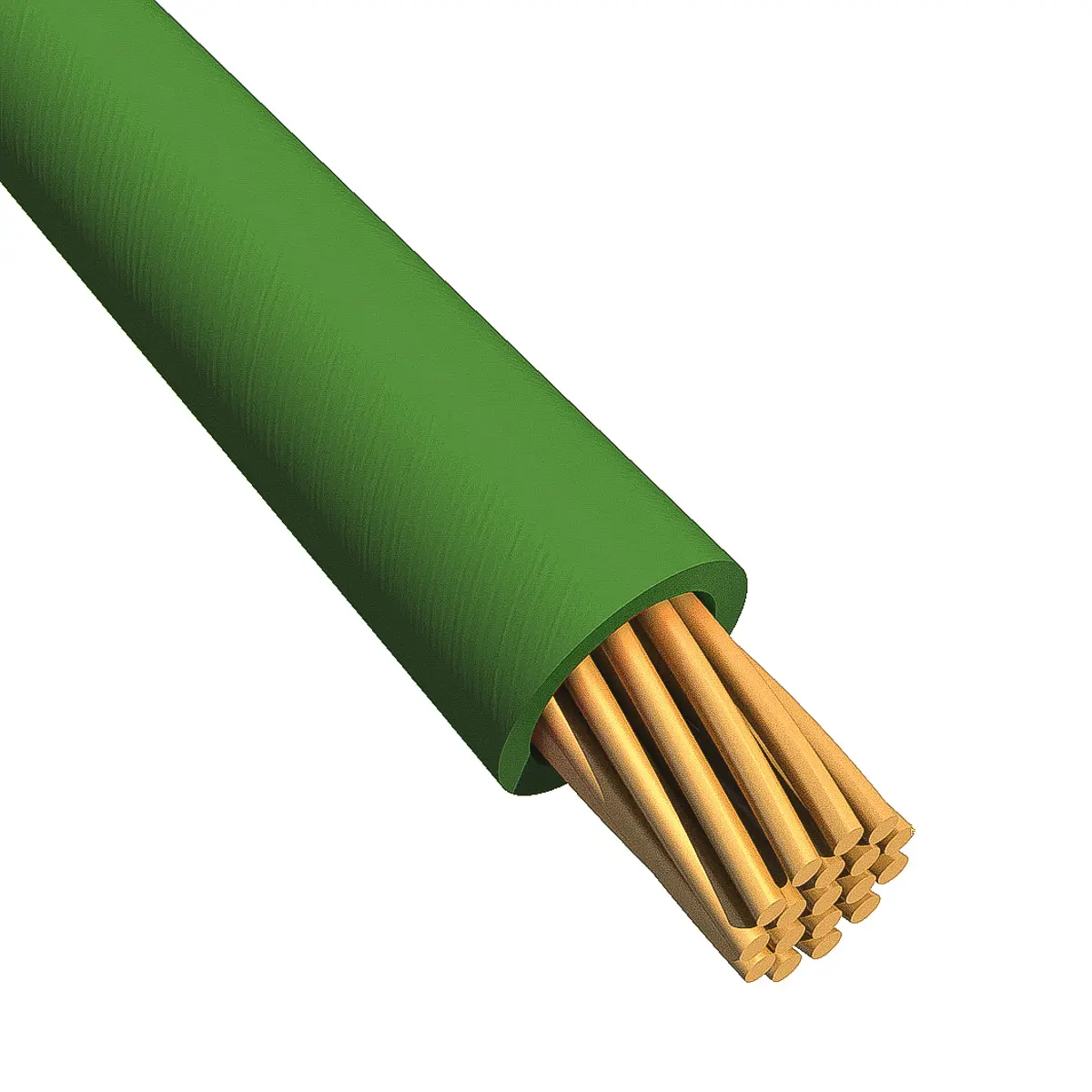 Produktfoto 1 von Alpha Wire Ecogen Ecowire Schaltdraht 0.08 mm², 28 AWG 305 m Grün Ø 0.86 mm 7 Litzen Modifizierter Polyphenylen-Ether