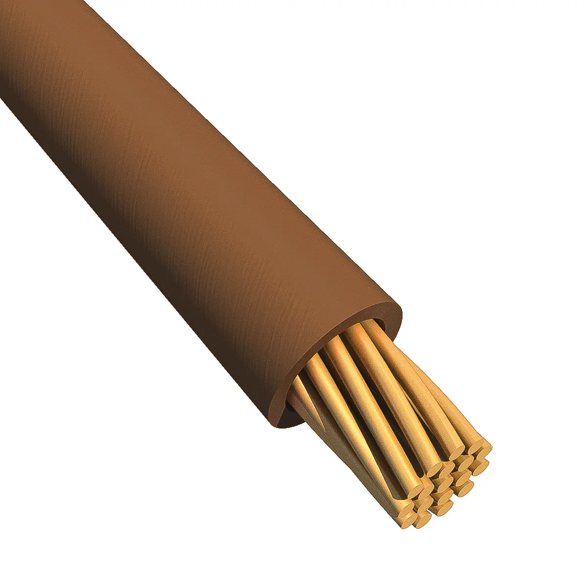 Produktfoto 1 von Alpha Wire Ecogen Ecowire Schaltdraht 0.33 mm², 22 AWG 305 m Braun Ø 0.049 Zoll 7 Litzen Modifizierter