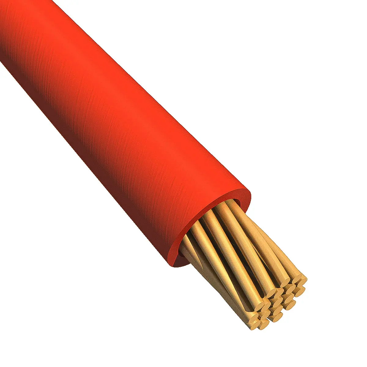 Produktfoto 1 von Alpha Wire Ecogen Ecowire Schaltdraht 0.75 mm², 18 AWG 305 m Rot Ø 0.067 Zoll 16 Litzen Modifizierter Polyphenylen-Ether