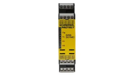 Produktfoto 1 von Schmersal SRB 301MC Sicherheitsrelais 24V ac/dc, 3 Sicherheitskontakte, 1 Hilfsschalter, Automatisch IEC/EN SIL IEC