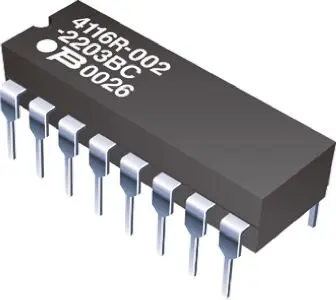 Produktfoto 1 von Bourns Serie 4100R Widerstands-Array ISOL, 7 x 270 Ω, 2 W 2 %, Bauform DIP Lot