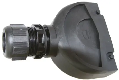 Produktfoto 1 von HARTING Han-Eco Kappe für robusten Stromversorgungsstecker 2 Hebel 2, Einbaumontage 16B Steckverbinderkappe, IP65