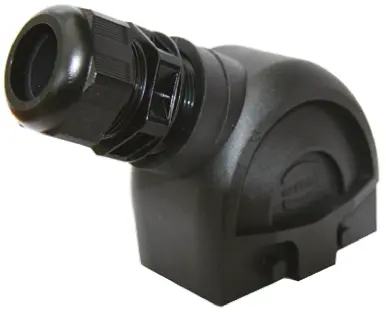 Produktfoto 1 von HARTING Han-Eco Kappe für robusten Stromversorgungsstecker 2 Hebel 2, Einbaumontage Steckverbinderkappe, IP65