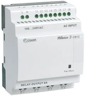 Produktfoto 1 von Crouzet Millenium 3 Logikmodul, 8 Eing. Relais Ausg.Typ Digital Eing.Typ